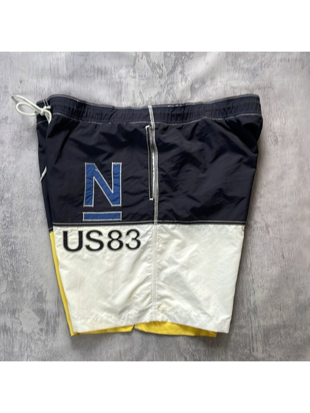 Nautica Yellow/Blue Colour Block NUS83 Shorts
